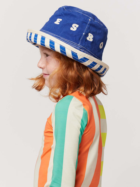 Multicolour Stripes Reversible Hat