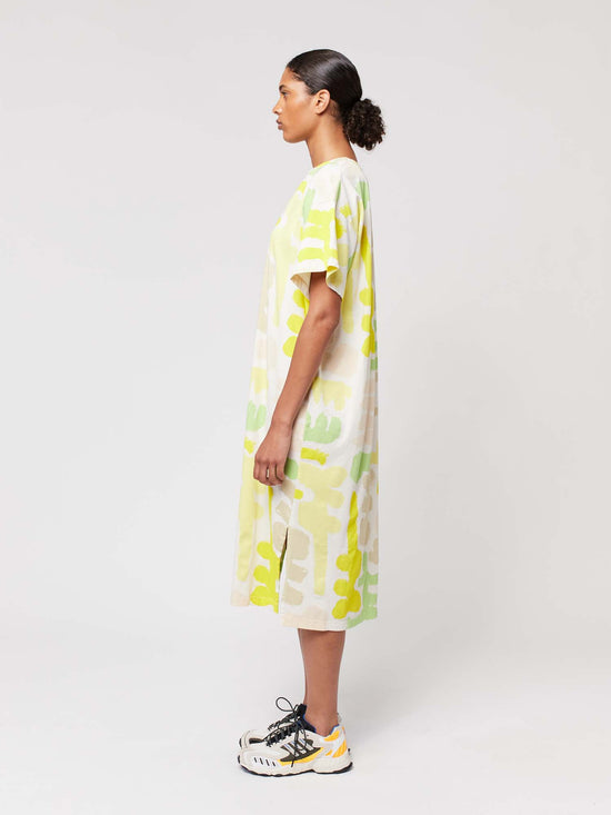Load image into Gallery viewer, Carnival Print Long T-shirt Dress
