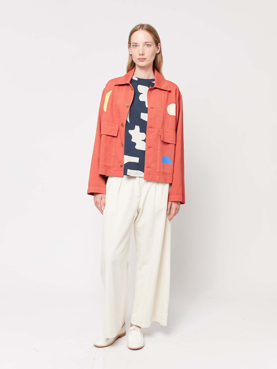Load image into Gallery viewer, Summer Landscape Print Cropped Jacket
