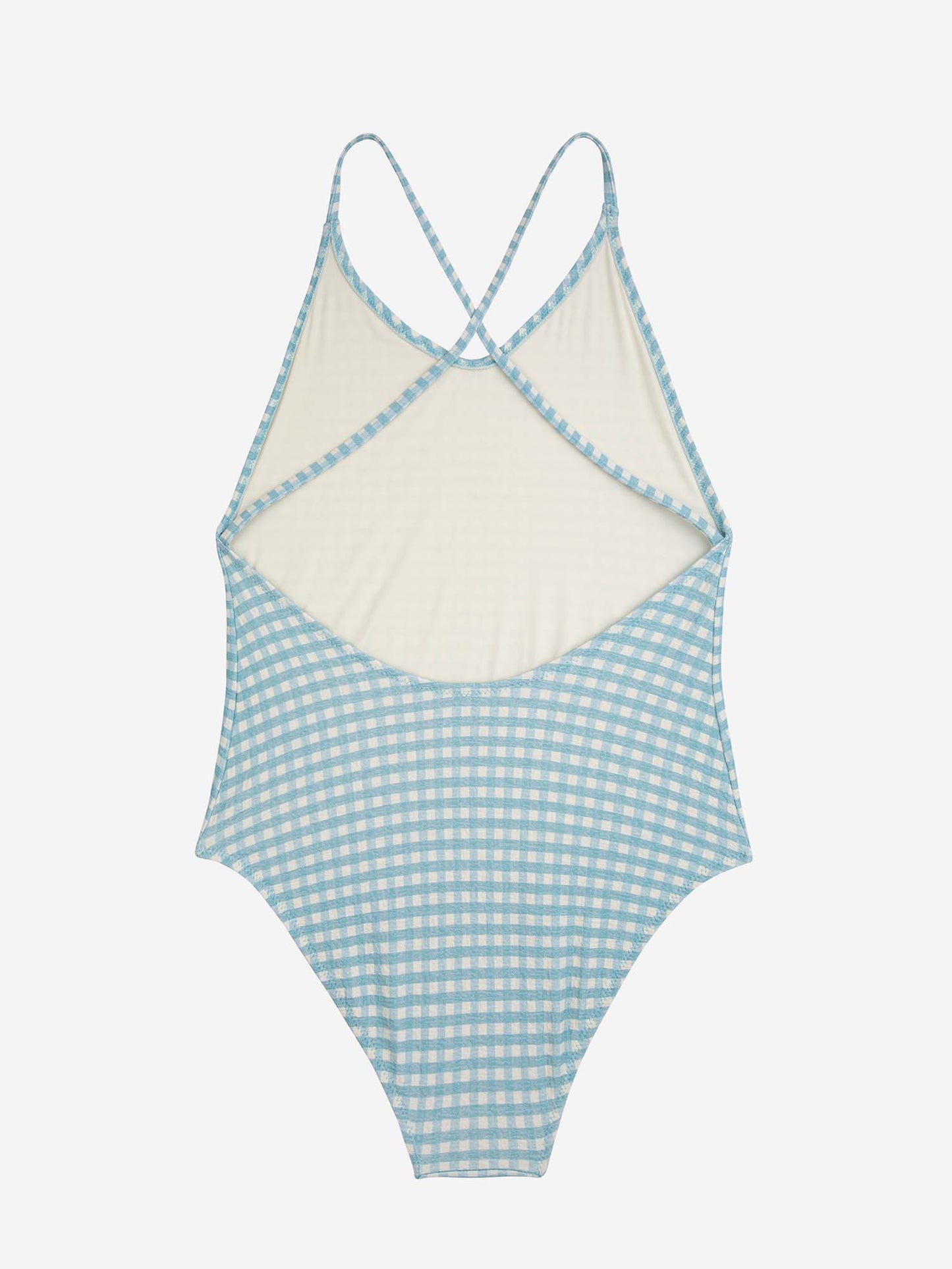 Vichy Print Swimsuit