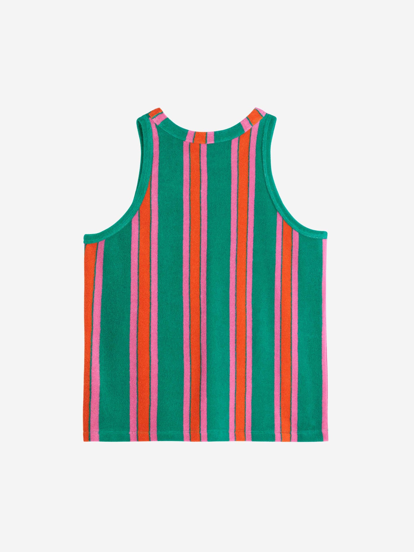 Multicolour Stripes Terry Tank Top