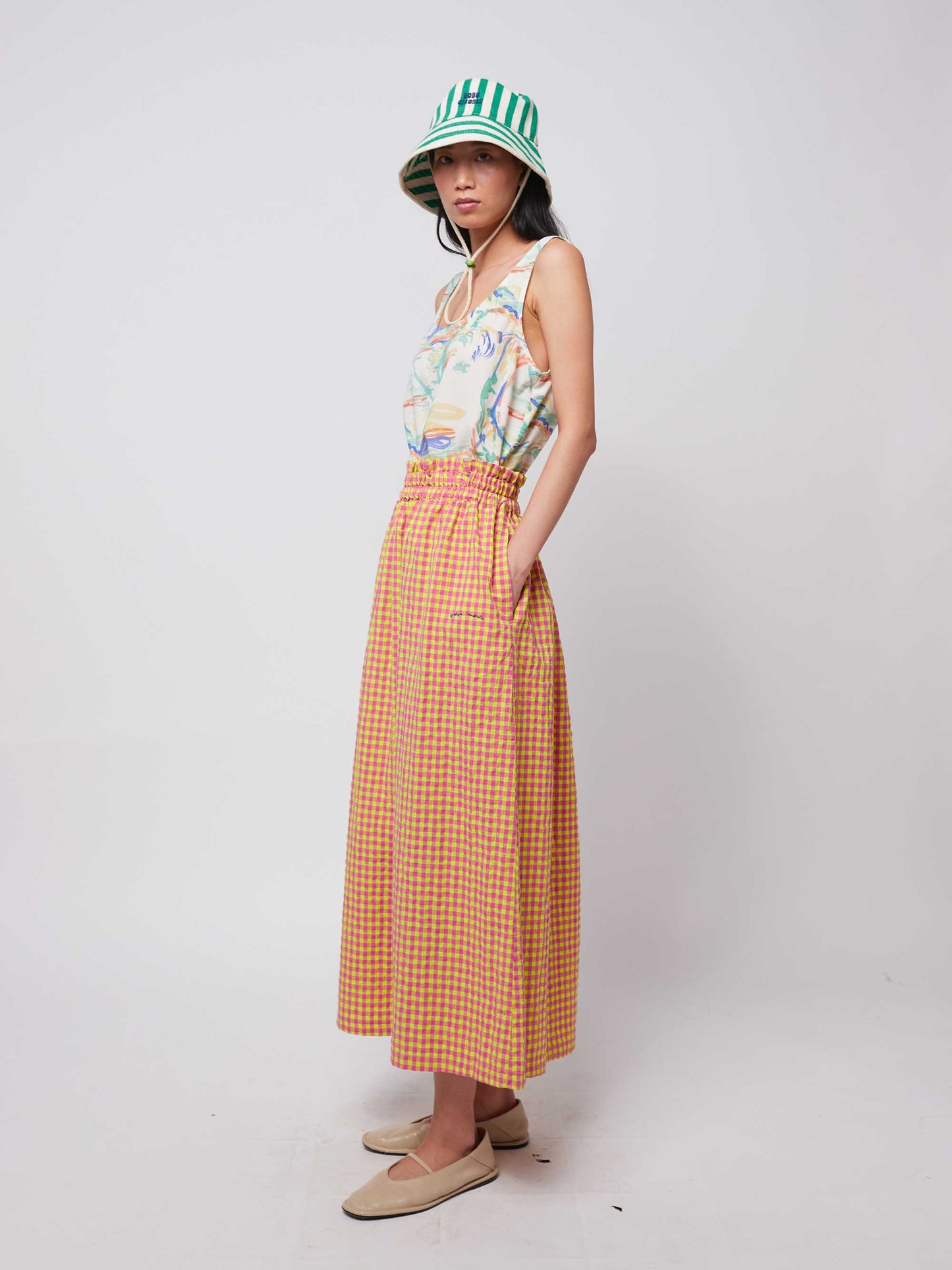 Vichy Evase Skirt