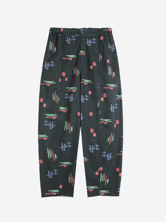 Multicolour Artwork Cocoon Pants