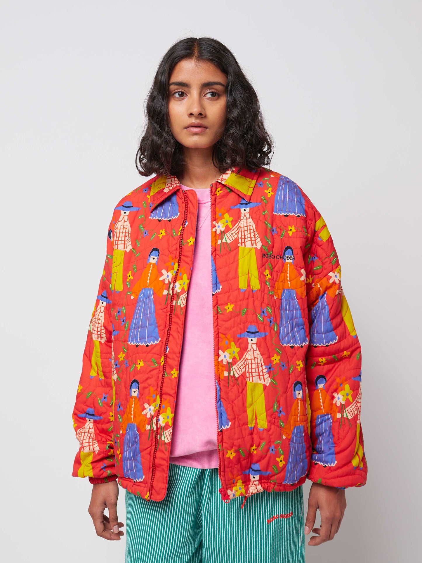 Couples Print Quilted Jacket