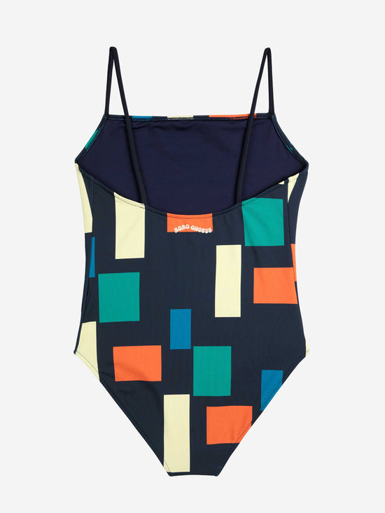 Colour Block Recycled Swimsuit