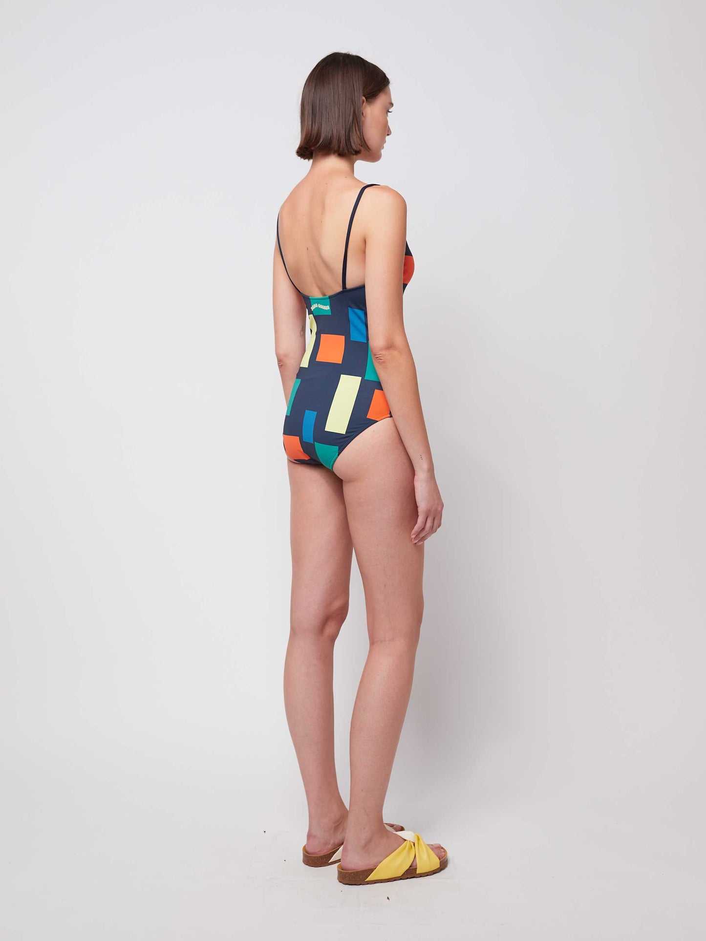 Colour Block Recycled Swimsuit