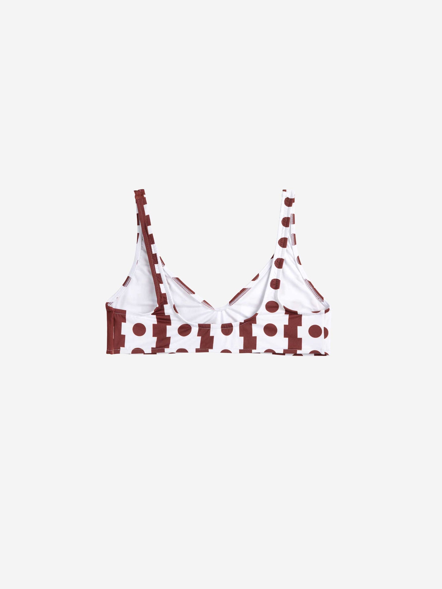 Geometrical Print Bikini Top