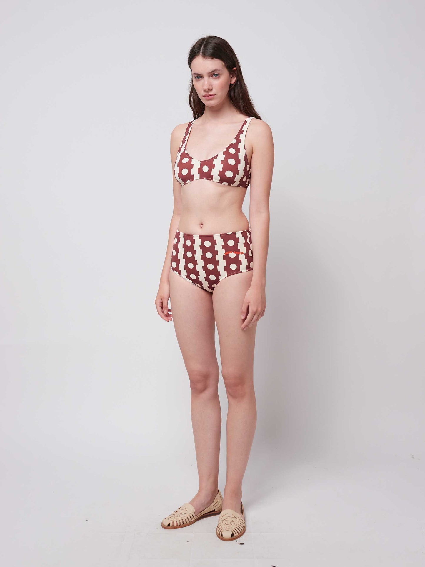 Geometrical Print Bikini Top