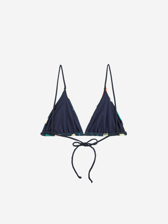 Load image into Gallery viewer, Colour Block Print Recycled Bikini Top
