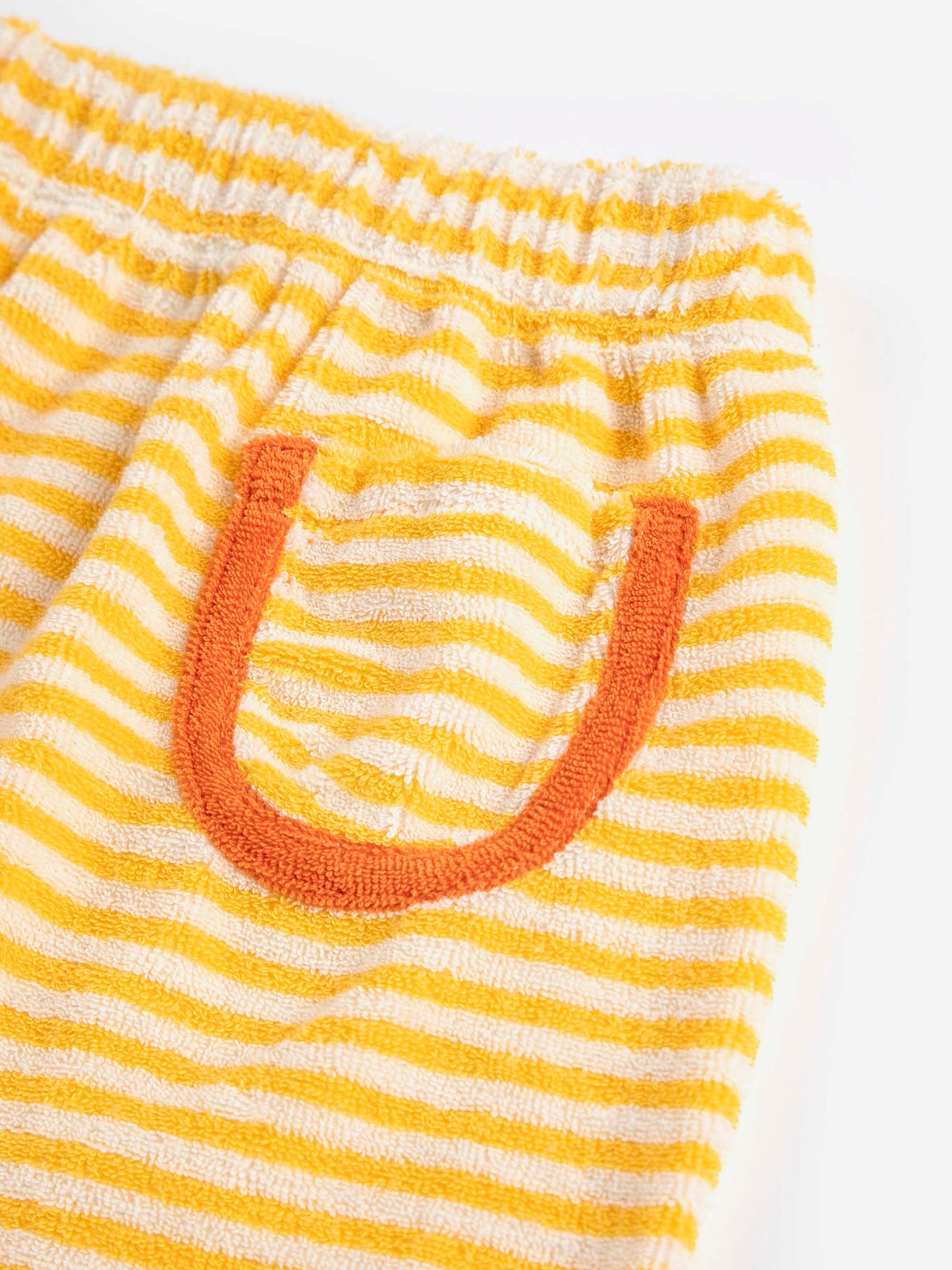 Yellow Stripes Terry Cloth Harem Pants