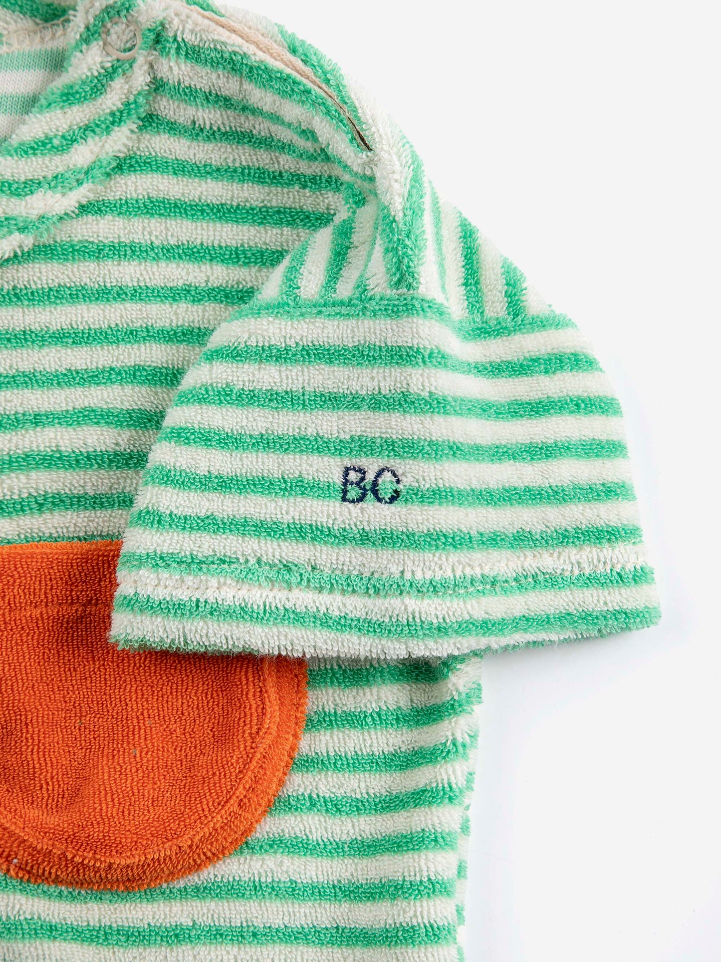 Green Stripes Terry Cloth T-Shirt