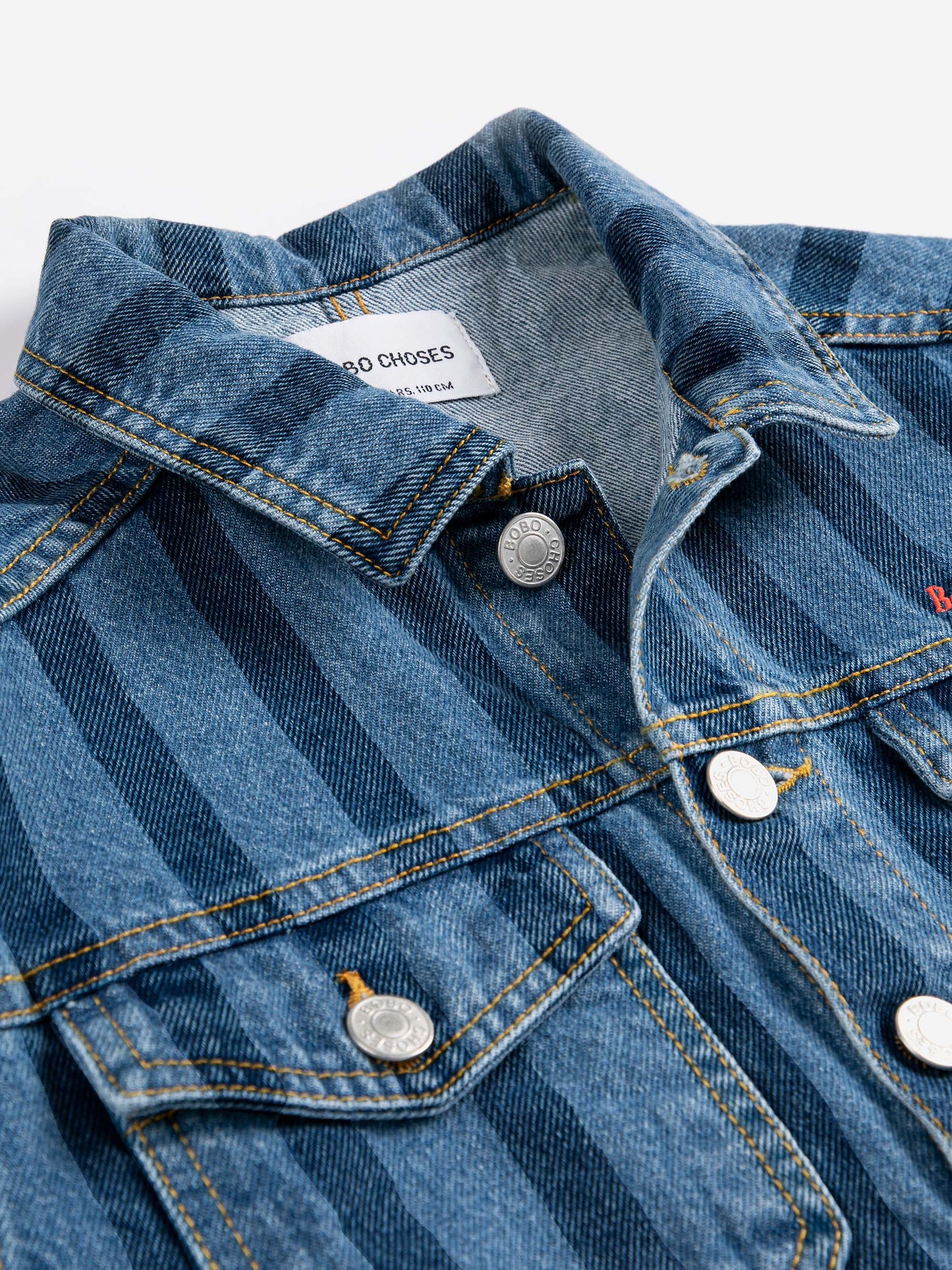 Bobo Choses Striped Denim Jacket