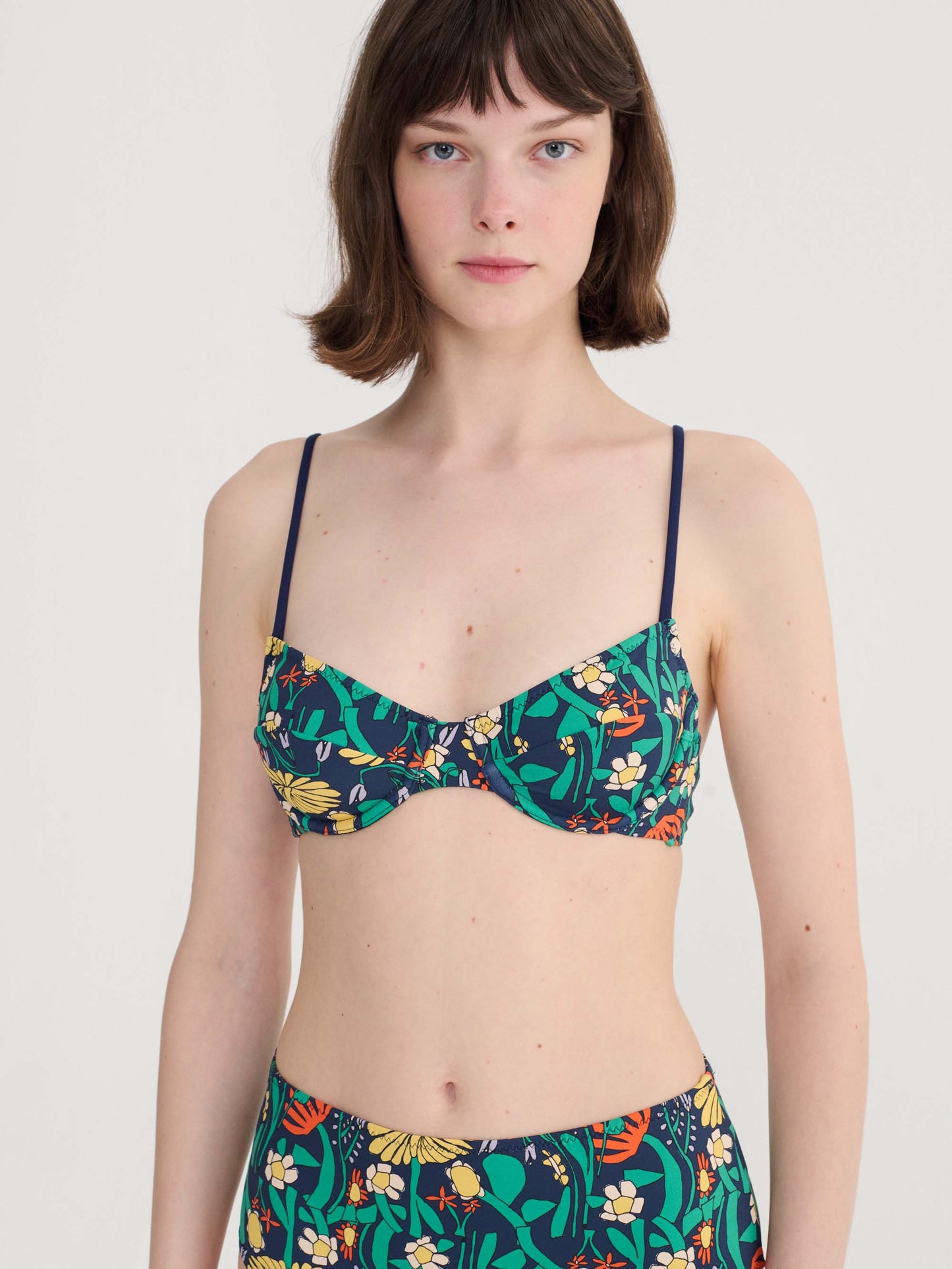 Colour Herbalist Bustier Tie Straps Top