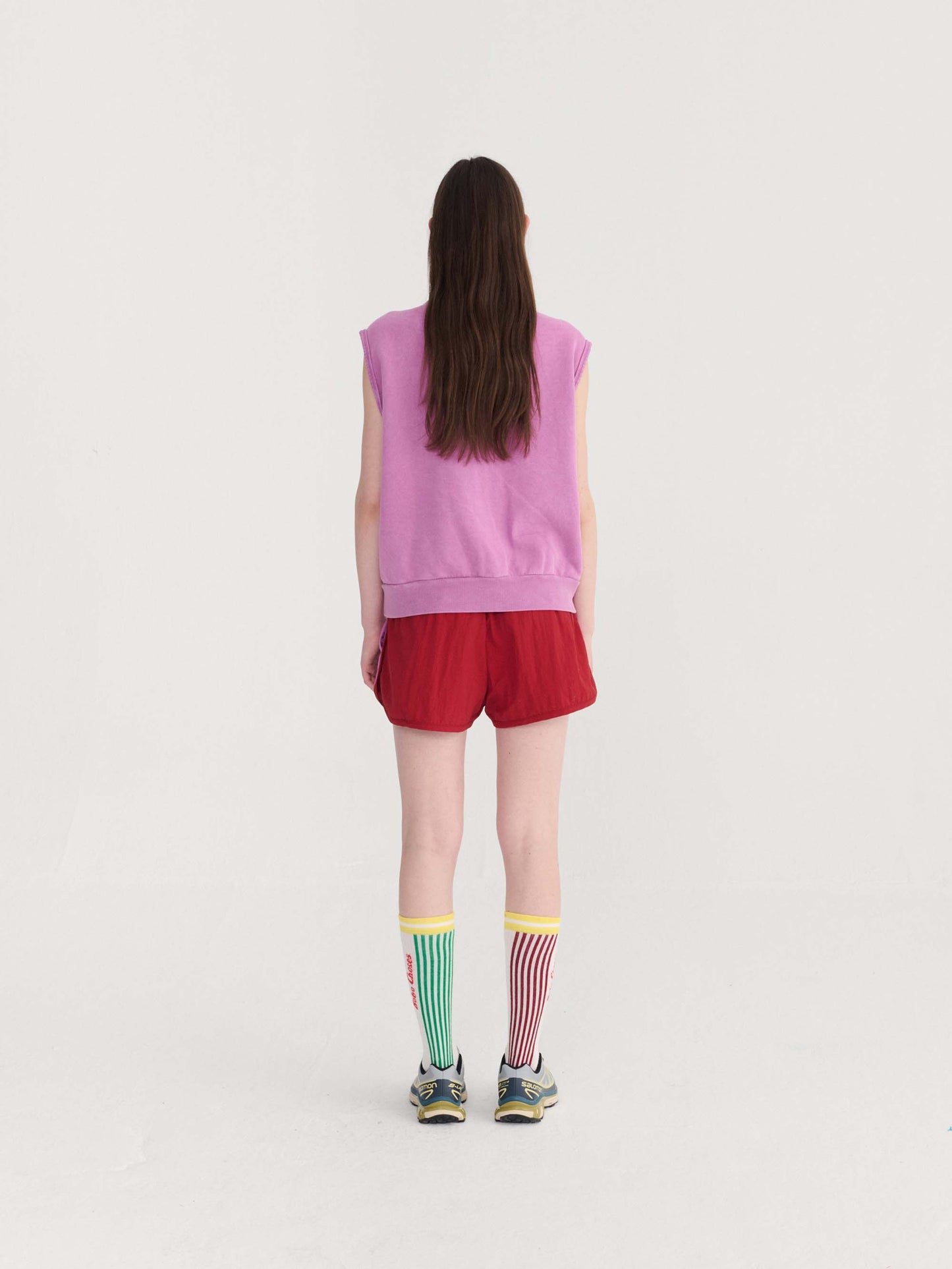 Washed Sleeveless Sweatshirt