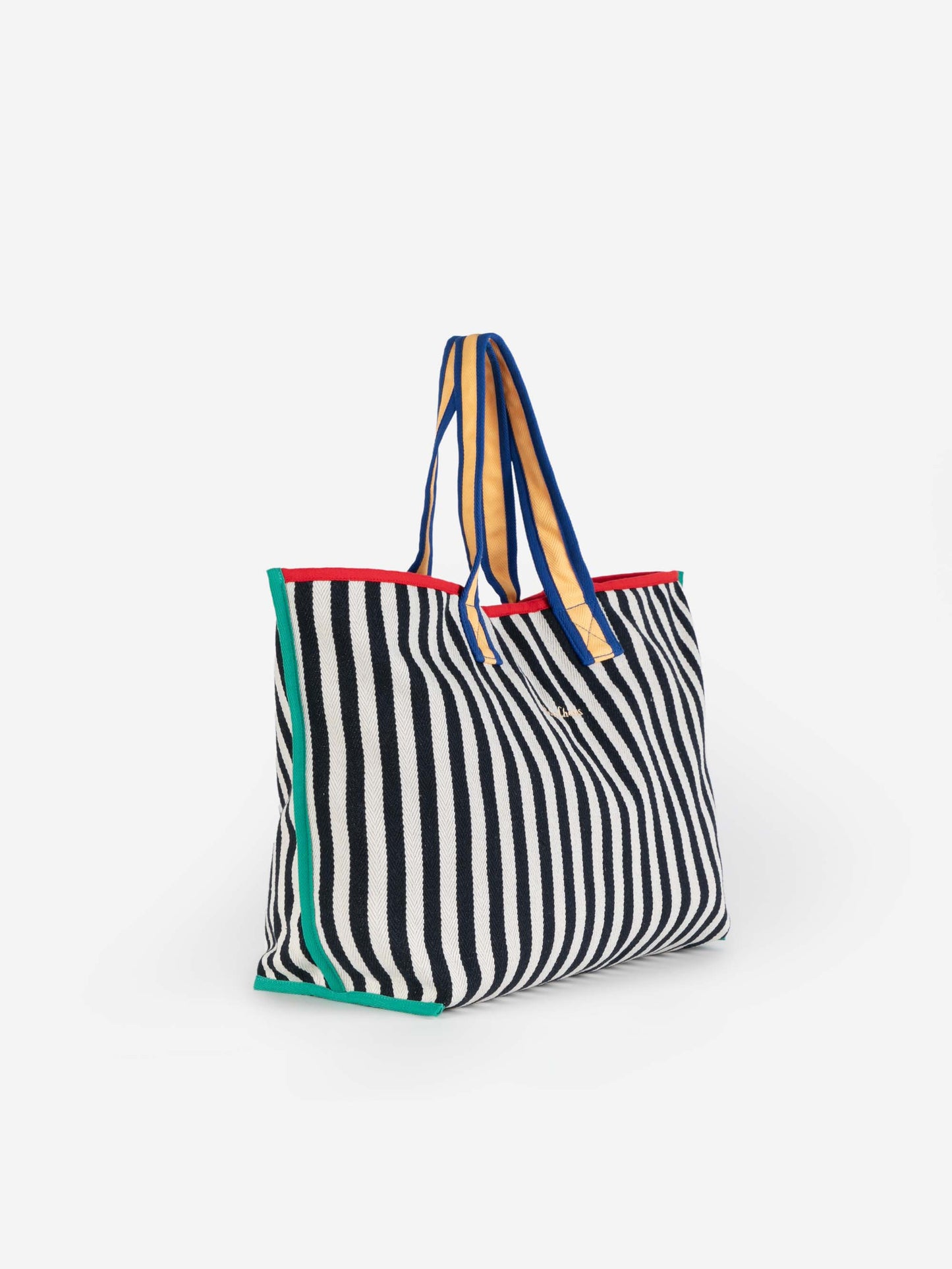 Colour Block Cotton Bag