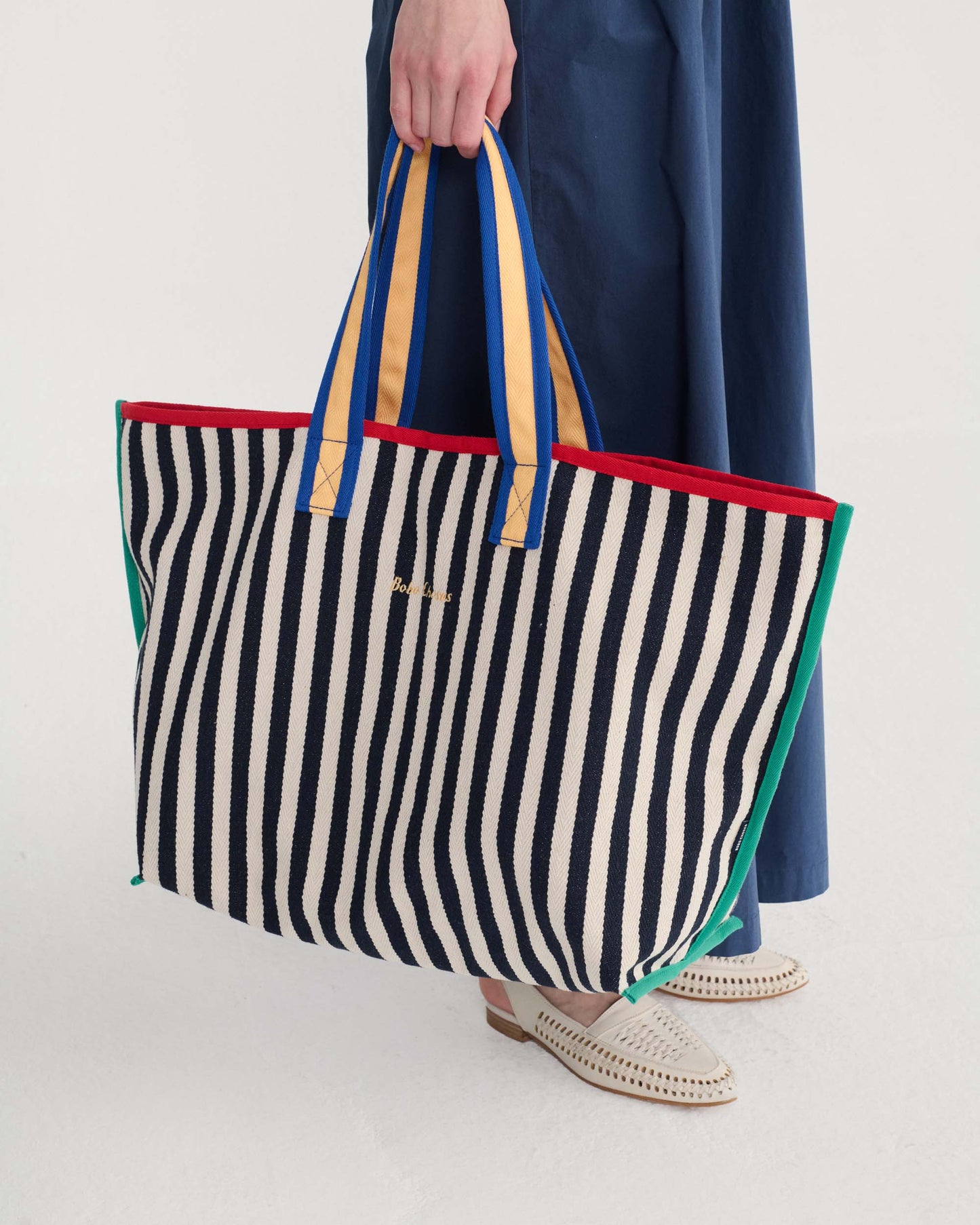 Colour Block Cotton Bag