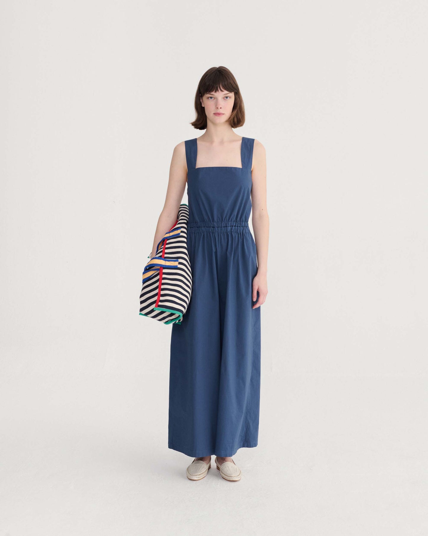 Colour Block Cotton Bag