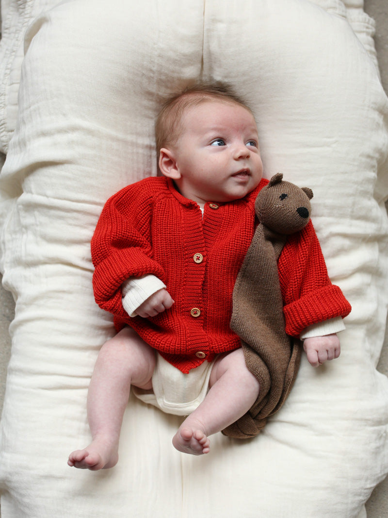 Red Inga Cardigan