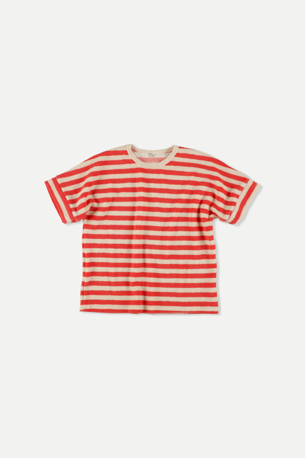Pink Ruby Stripes Towelling T-Shirt