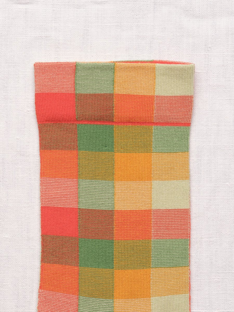 Multicolour Plaid Socks