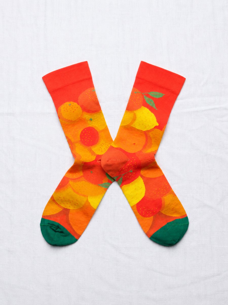 Vermilion Citrus Socks