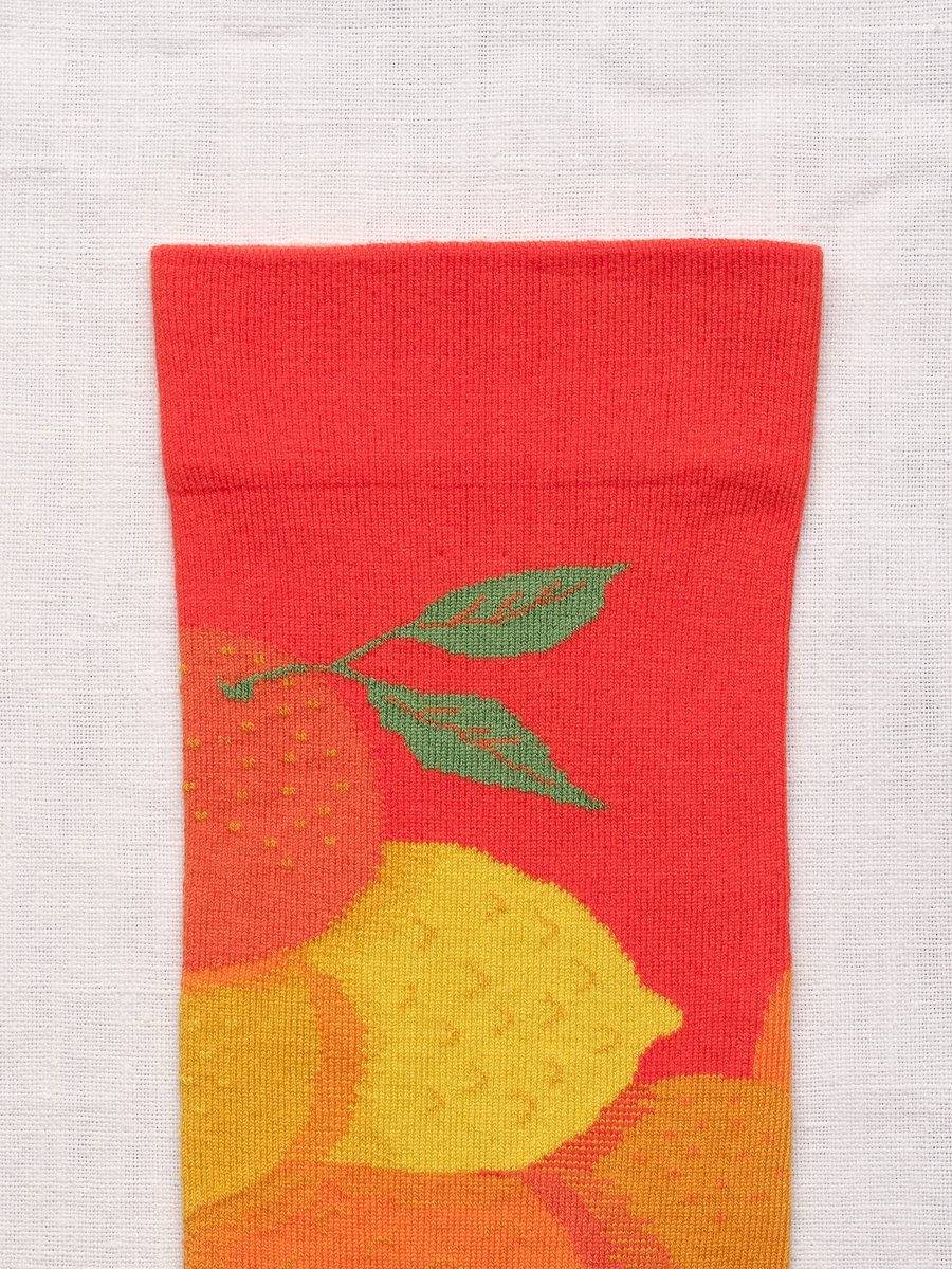 Vermilion Citrus Socks