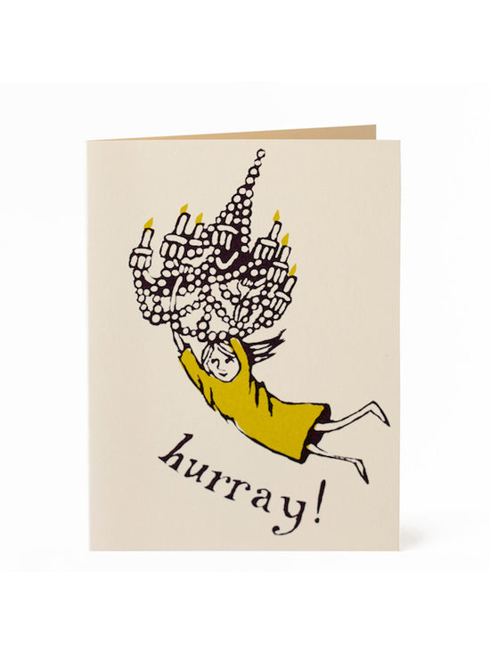 Chandelier Girl Card
