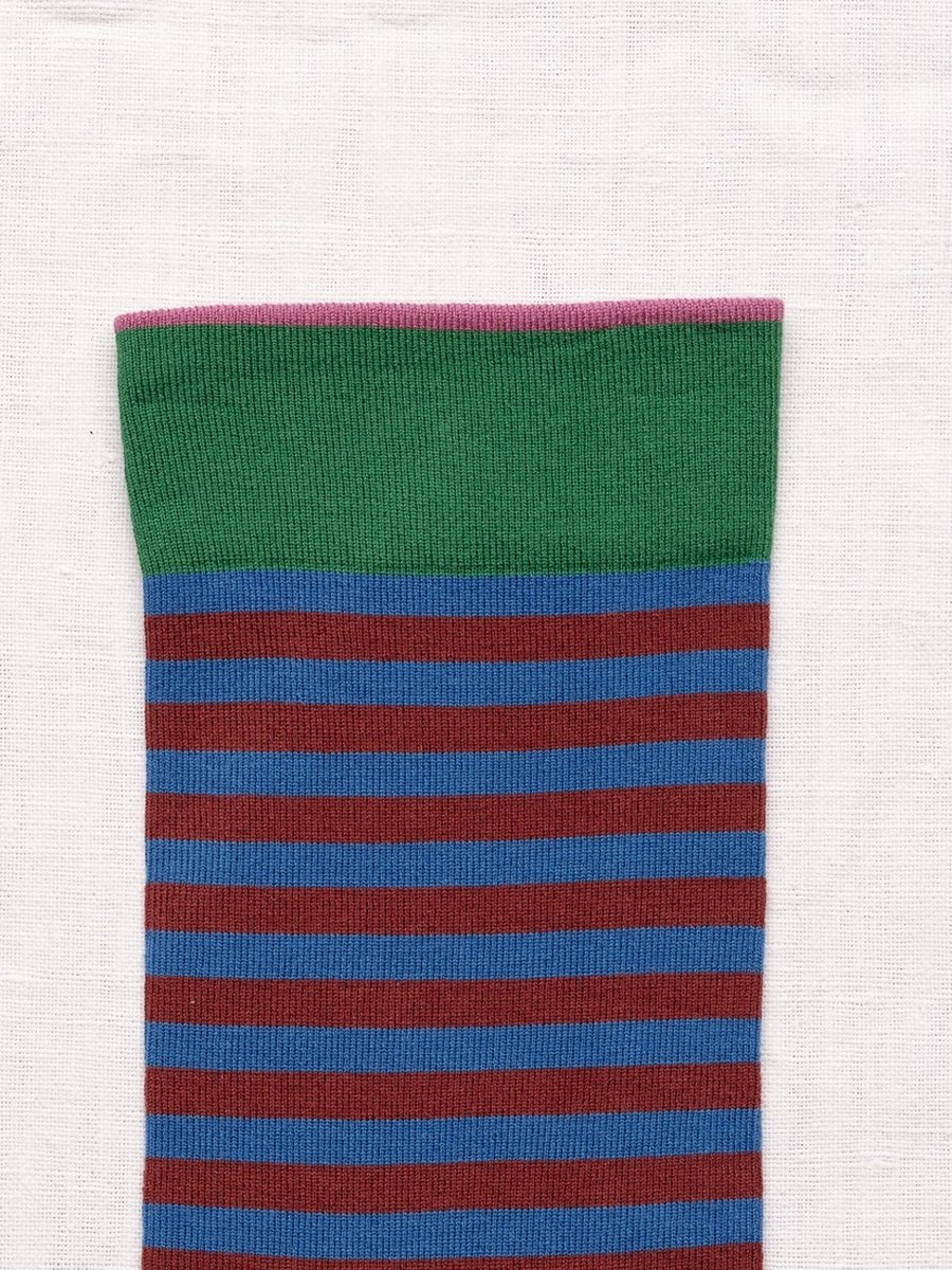 Cobalt Stripe Socks