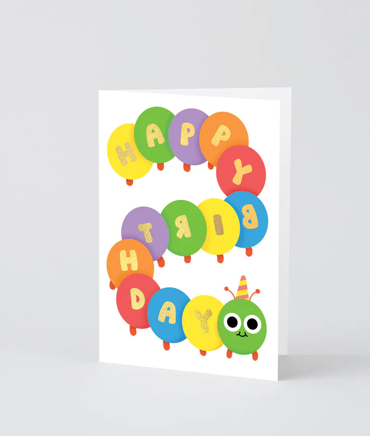 Happy Birthday Caterpillar Card