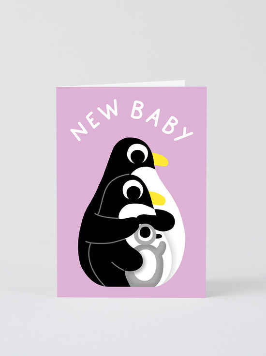 Load image into Gallery viewer, New Baby Penguins Card
