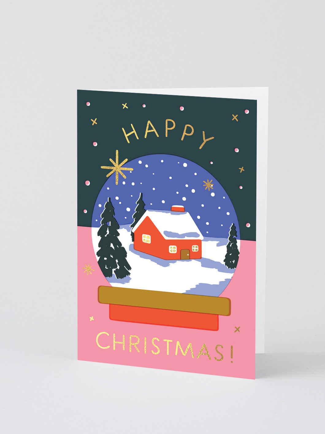 Happy Christmas Snow Globe Card