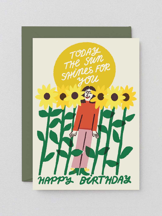 Today The Sun Shines For You Card