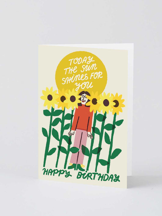 Today The Sun Shines For You Card