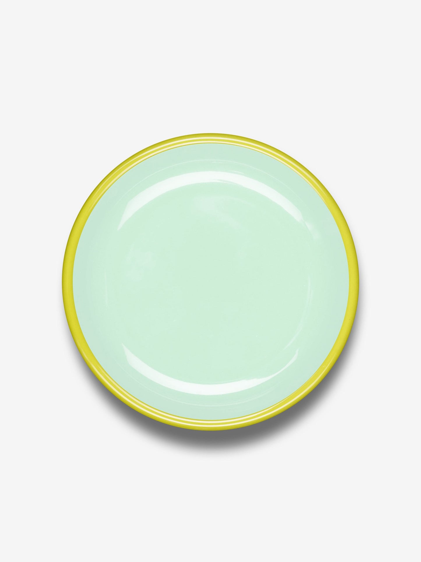 Mint & Olive Colorama Small Enamel Plate