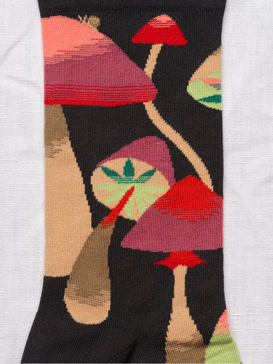 False Black Mushroom Socks
