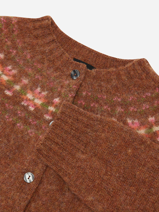 Cinnamon Fairisle Cardigan