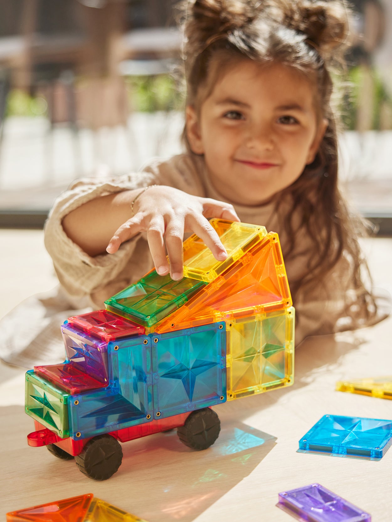 Intense Wheels Magnetic Tile Set