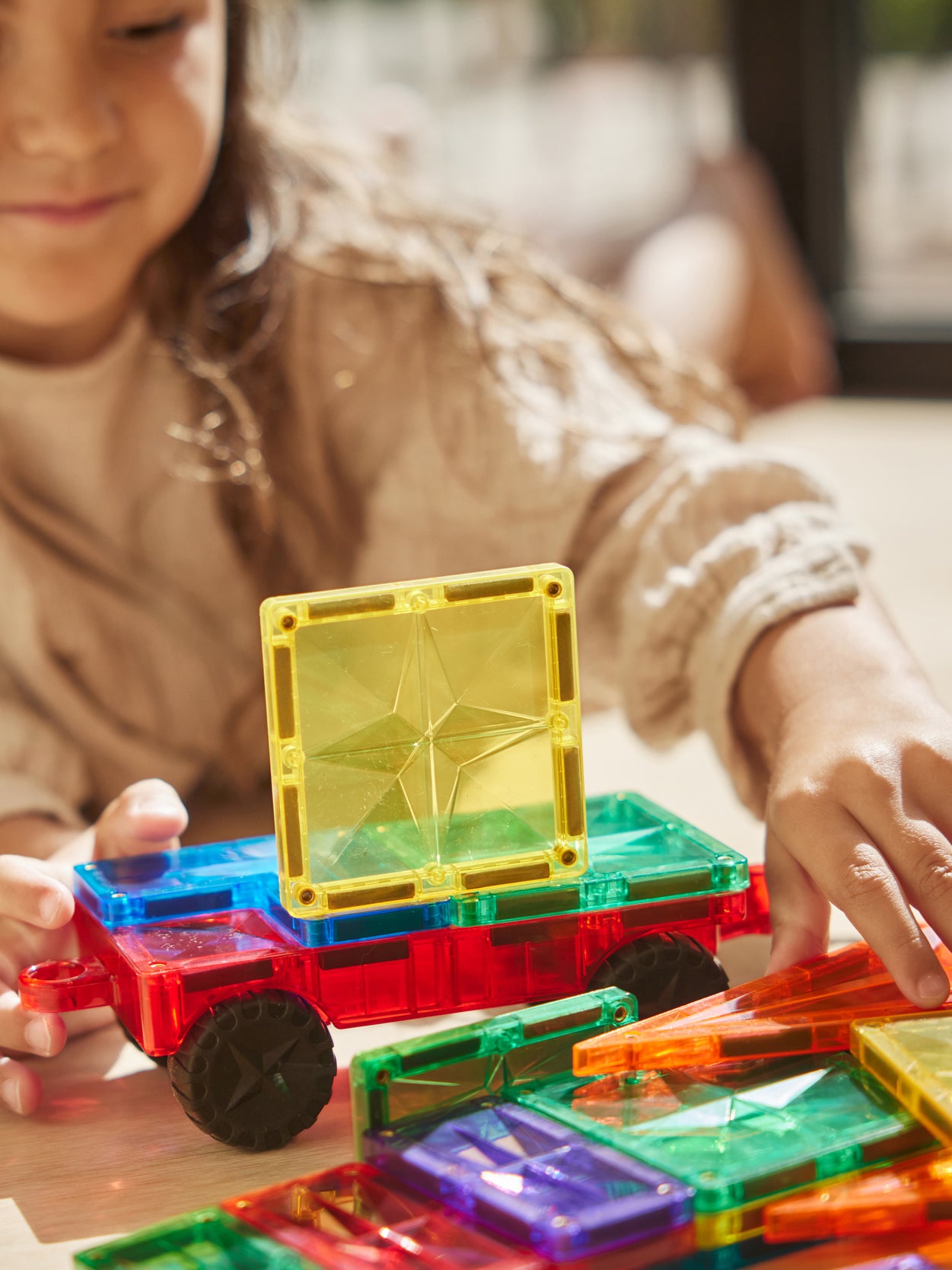 Intense Wheels Magnetic Tile Set