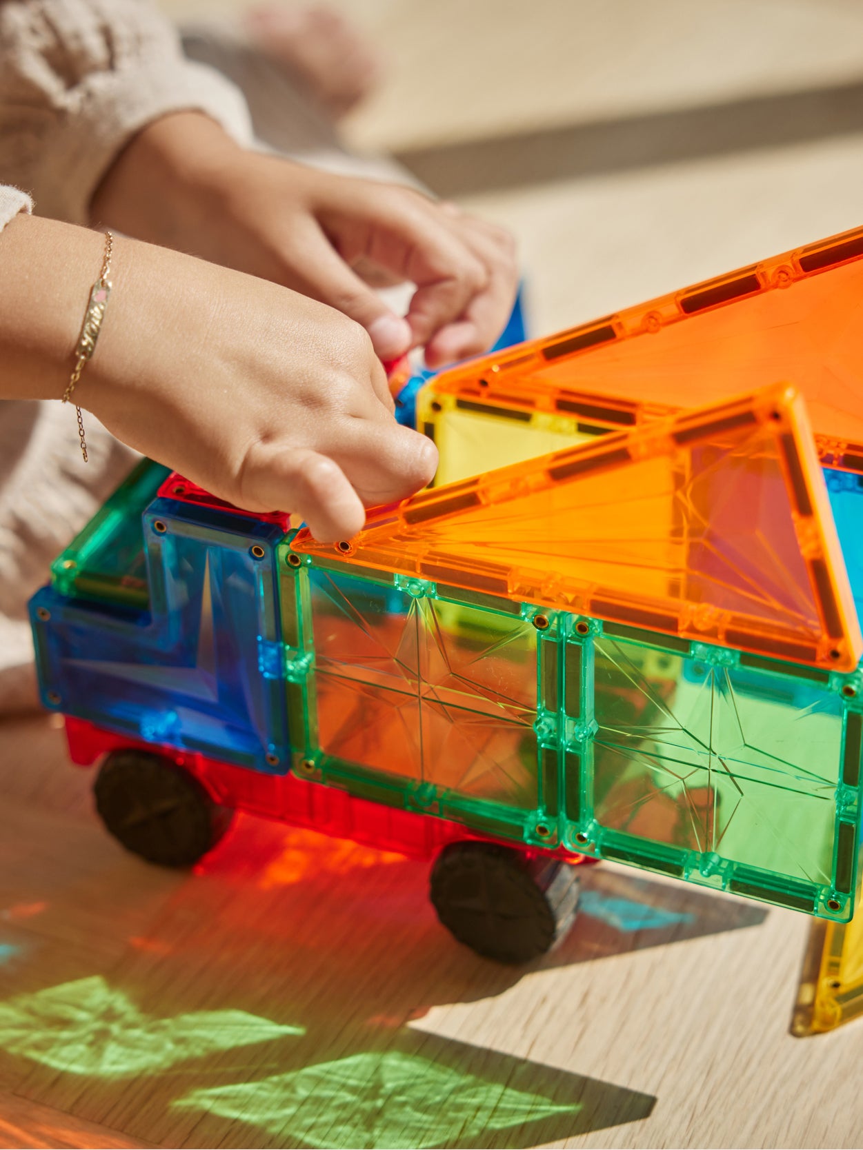 Intense Wheels Magnetic Tile Set