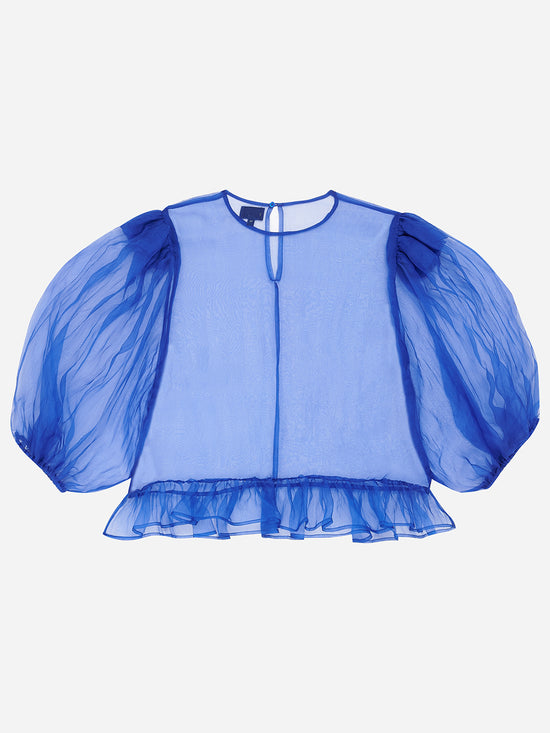 Load image into Gallery viewer, Cobalt Puff Sleeve Top
