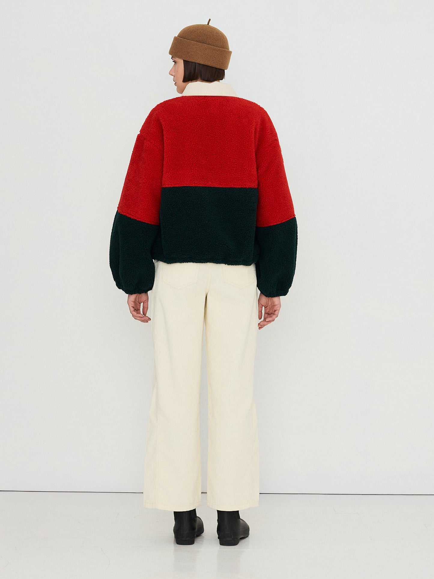 Colour Blocked Sherpa Jacket