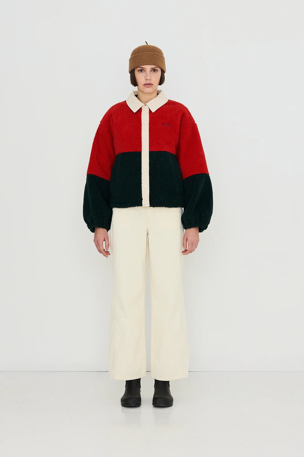 Colour Blocked Sherpa Jacket