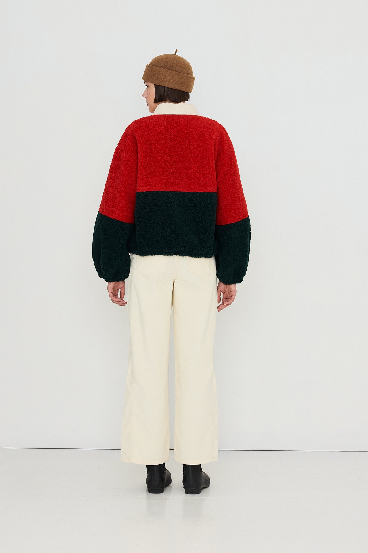 Colour Blocked Sherpa Jacket