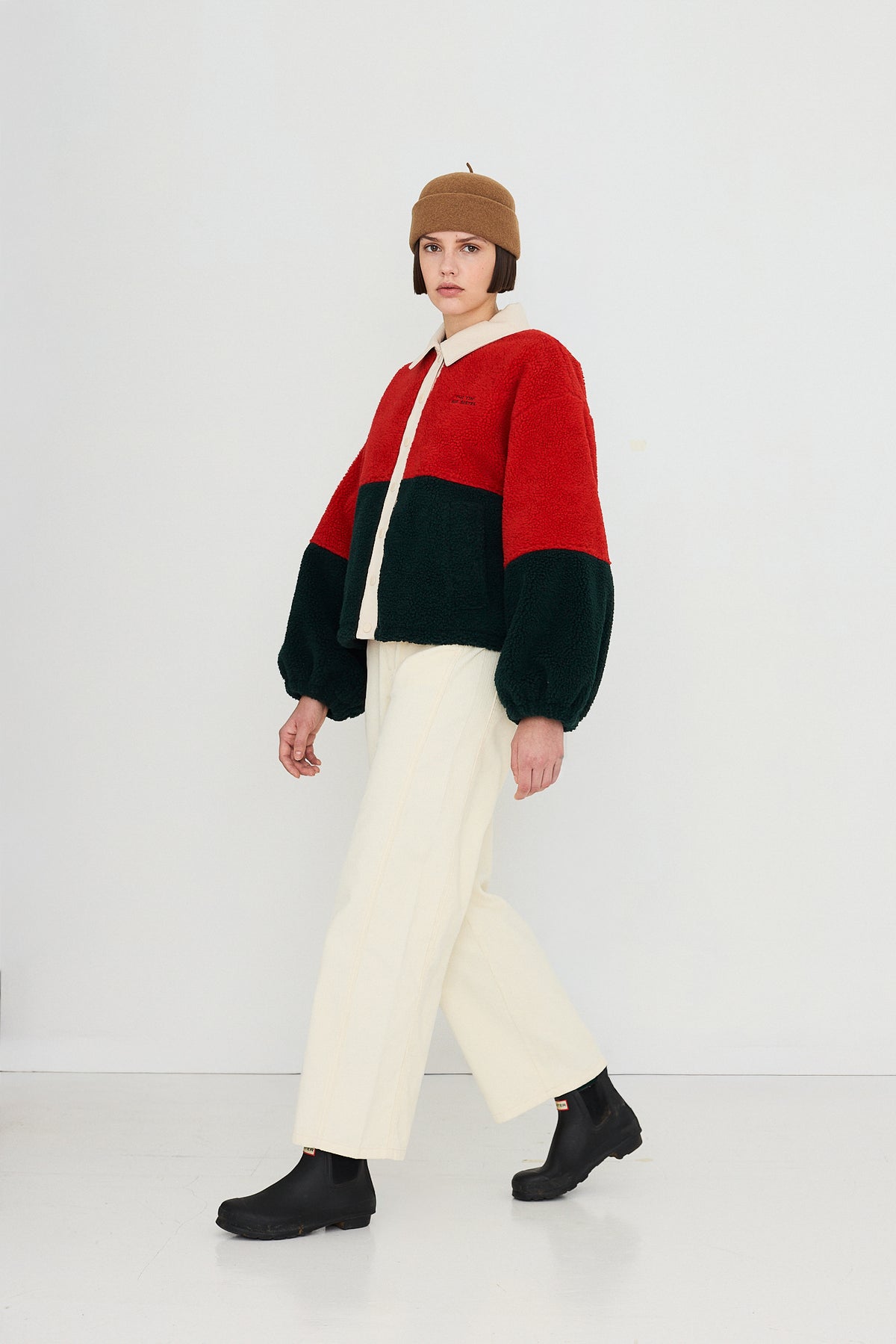 Colour Blocked Sherpa Jacket
