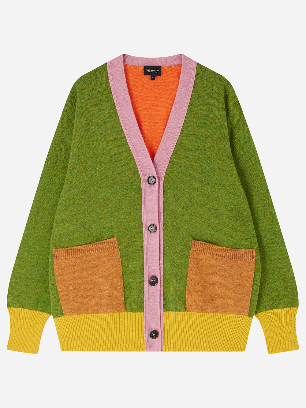 Forest Colour Block Cardigan