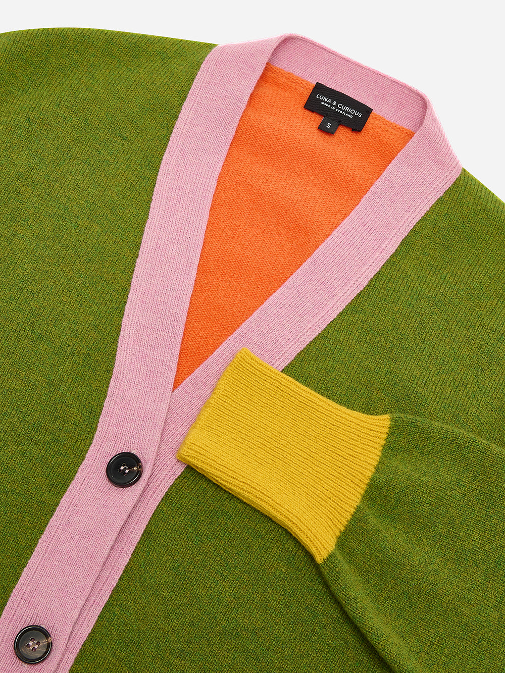 Forest Colour Block Cardigan
