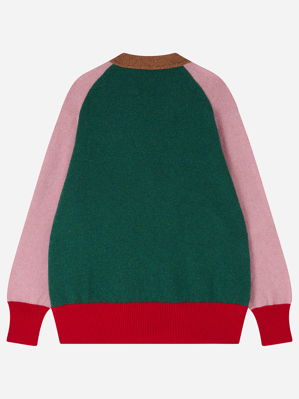 Rose Colour Block Cardigan