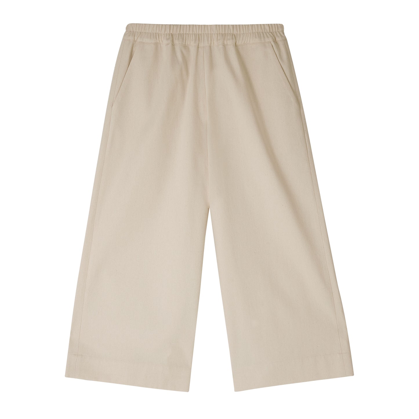 Cream Wide Leg Trousers