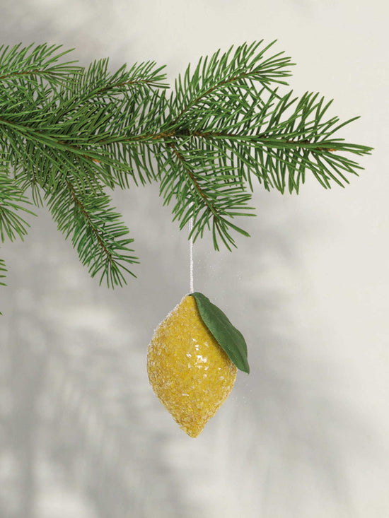 Frosted Lemon Decoration