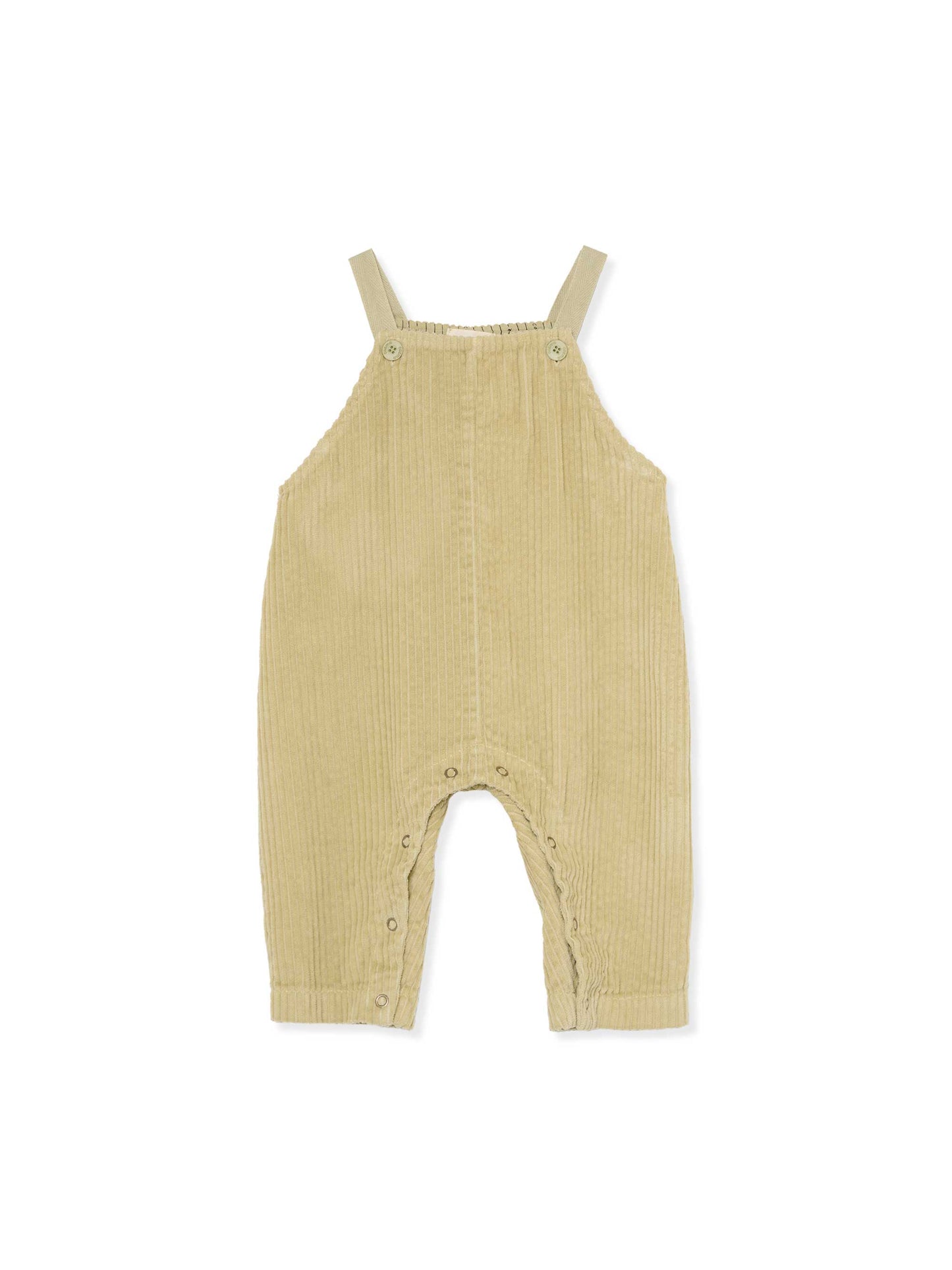 Soft Green Organic Cord Overalls